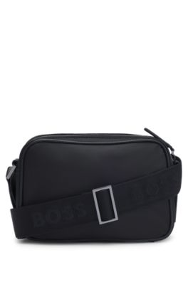 Crossbody bag with Double B monogram, Black