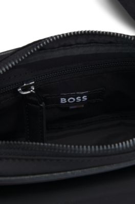 Crossbody bag with Double B monogram, Black