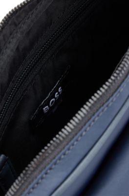 Crossbody bag with Double B monogram, Blue