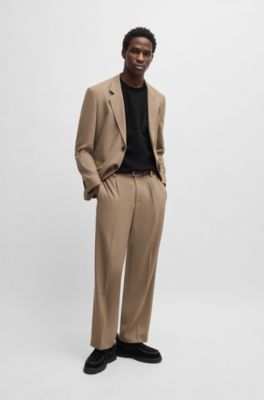 Interlock-cotton T-shirt with contrast pocket, Black