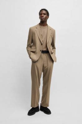 Camiseta de algod&oacute;n interlock con bolsillo en contraste, Marr&oacute;n