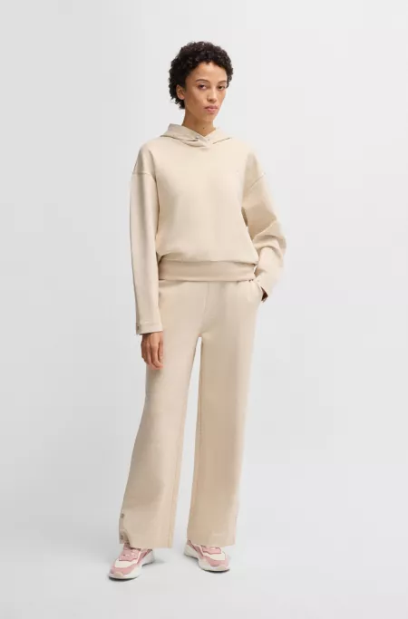 Lace-up trainers with suede, mesh and faux leather