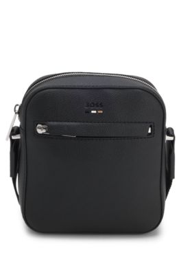 Reporter bag with embossed logo, Black