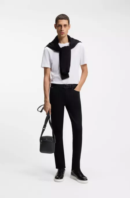 Reporter bag with embossed logo