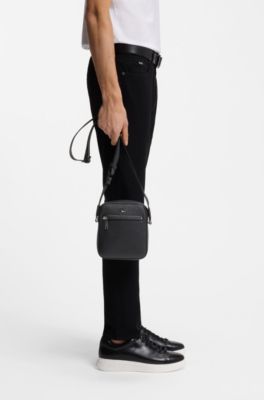 Reporter bag with embossed logo, Black