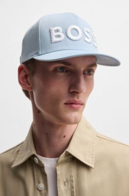 Embroidered-logo cap in cotton twill