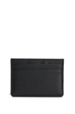 Card holder with logo and signature stripe, Black