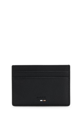 Tarjetero con pinza para billetes, Negro