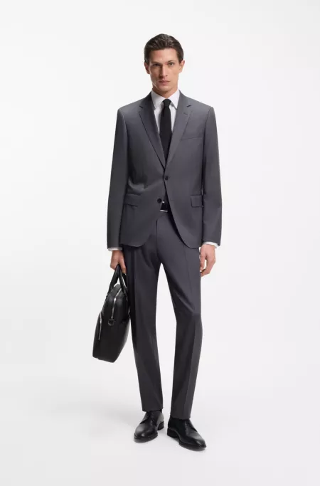 Stitching-detail Derby shoes in leather