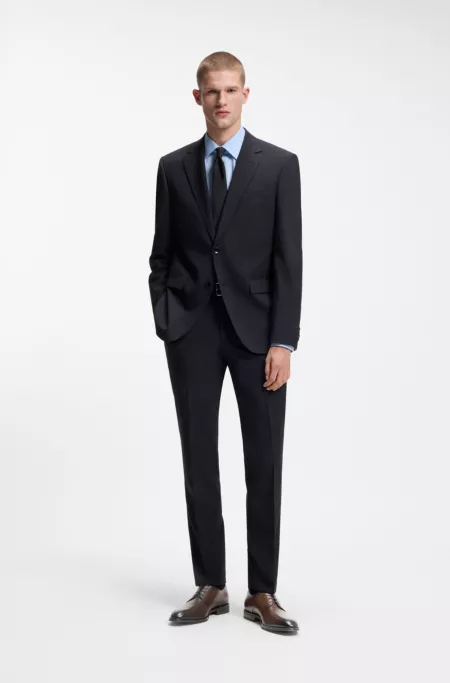 Stitching-detail Derby shoes in leather