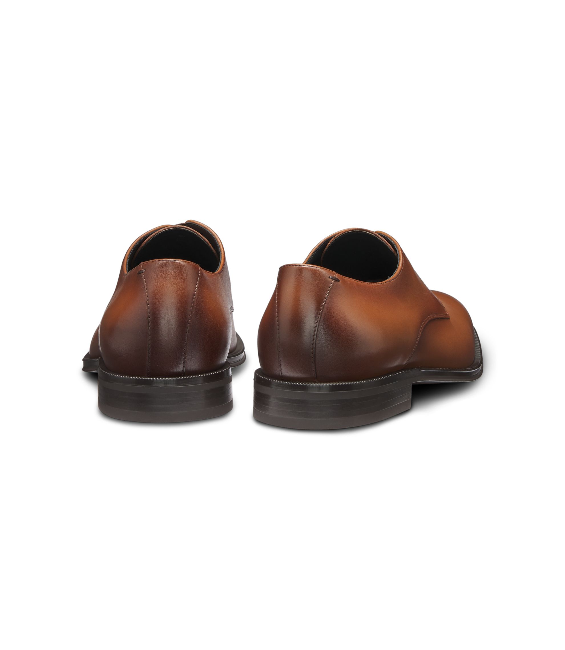 HUGO BOSS Branno brown leather Derbies Size 10 BOSS - Italian-made leather Derby shoes - Dark Brown main image 2