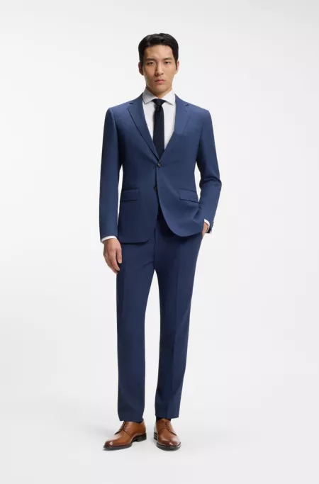 Stitching-detail Derby shoes in leather