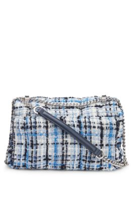 Bolso bandolera de tweed multicolor con monograma Double B, Fantas&iacute;a