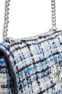 Bolso bandolera de tweed multicolor con monograma Double B, Fantas&iacute;a
