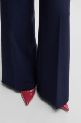 Escarpins &agrave; talons en cuir nappa, Rouge sombre