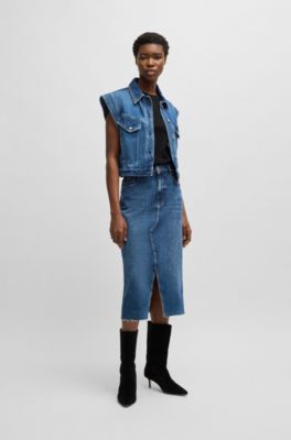 Camiseta de punto de algod&oacute;n con logo caligrafiado, Negro