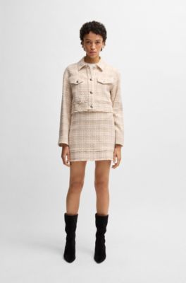 Camiseta de punto de algod&oacute;n con logo caligrafiado, Blanco