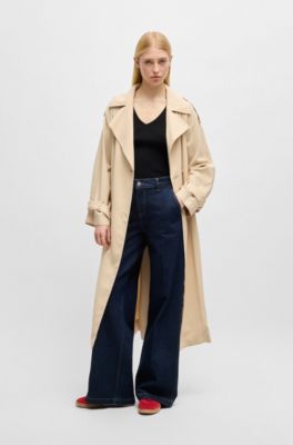 Rubber-sole trainers in suede, Dark Red