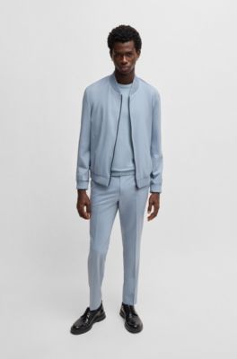 Knit sweater in a regular fit, Light Blue