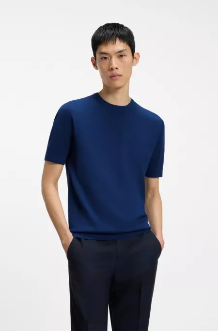 Slim-fit knit T-shirt