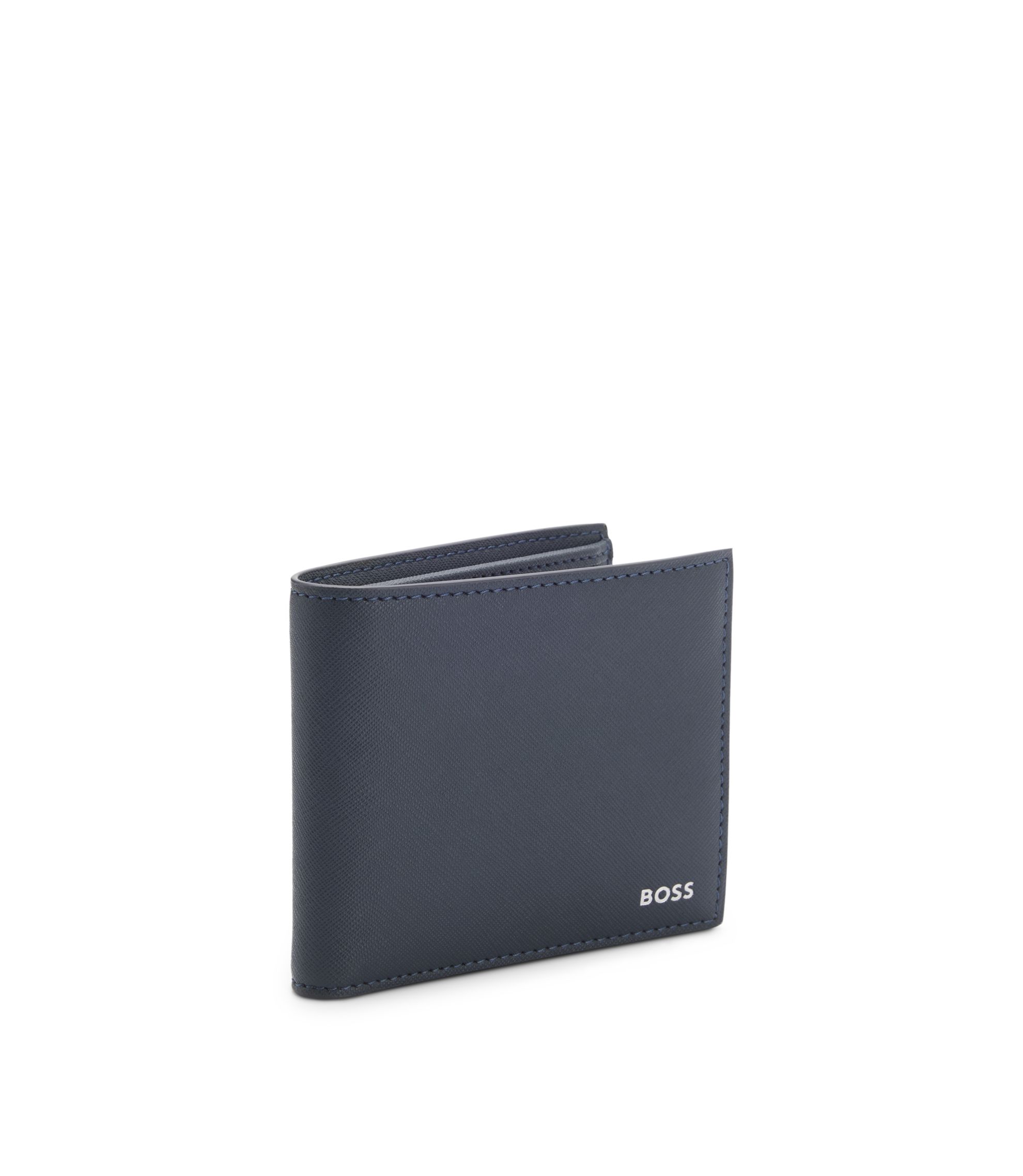 Wallet with silver-foil logo