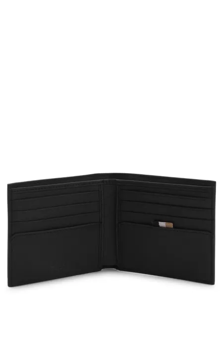 Wallet with foil-embossed logo