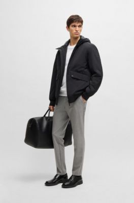 Sudadera en felpa de algod&oacute;n con detalle de logo, Blanco