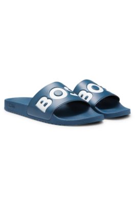 Chanclas con logo, Azul oscuro