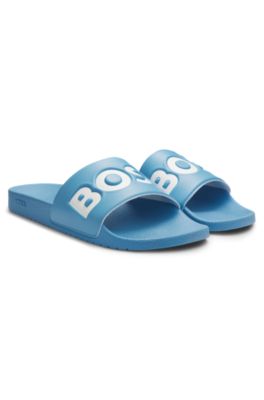 Mules &agrave; logo, Turquoise