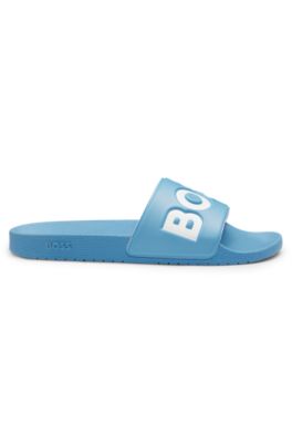 Mules &agrave; logo, Turquoise