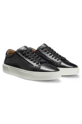 Gary baskets en cuir, Noir
