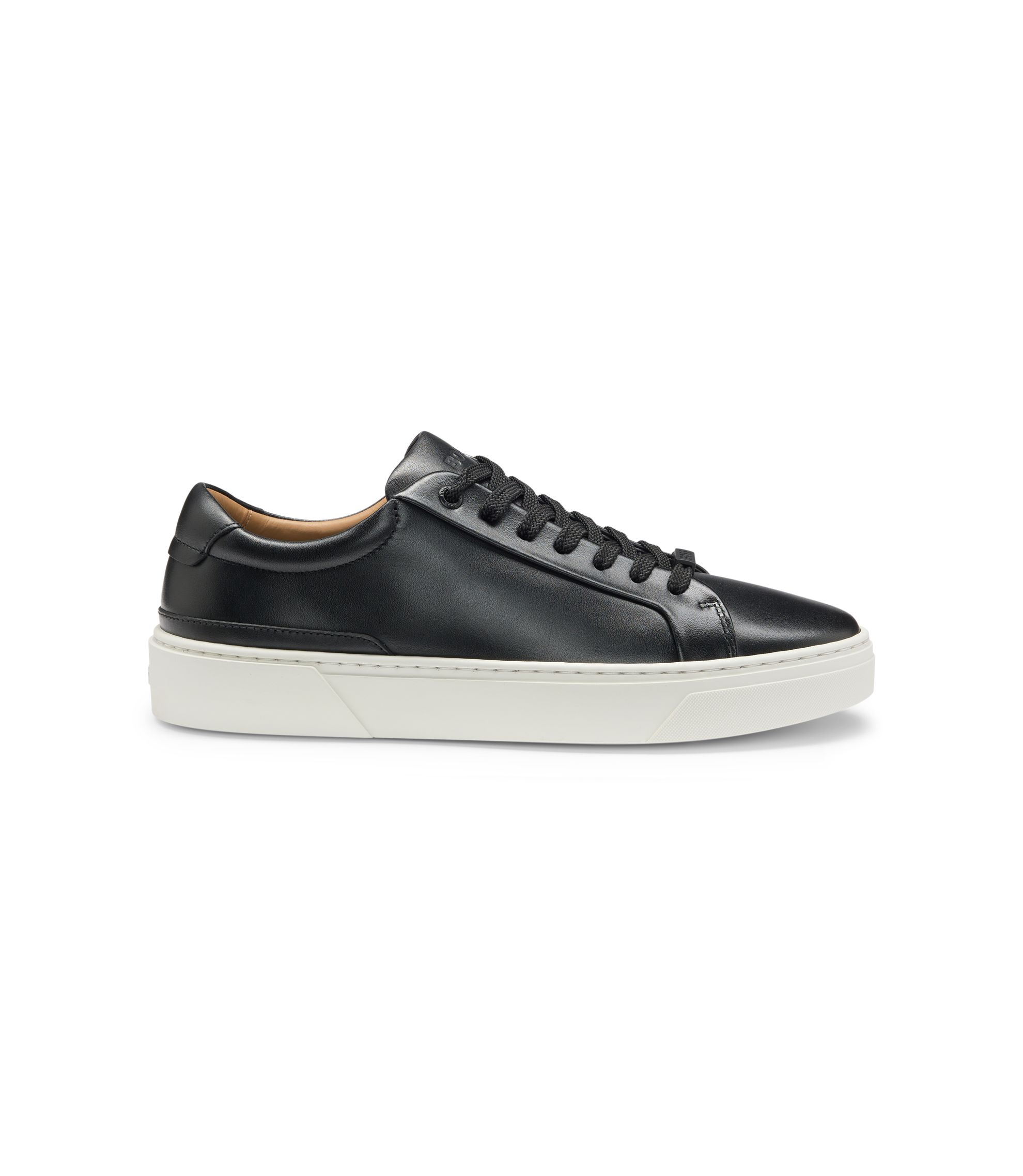 BOSS - Gary sneakers with leather uppers - Black