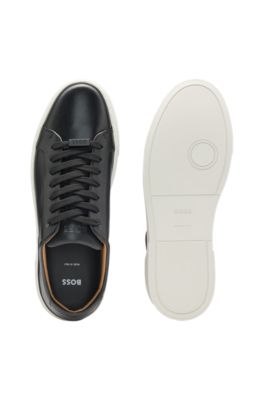 Gary baskets en cuir, Noir