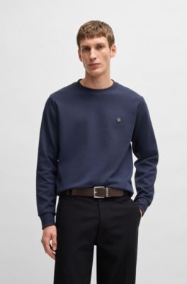 Reversible belt in grained and plain leather, Brown