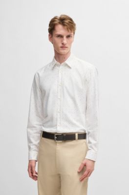 Ceinture en cuir italien avec boucle logot&eacute;e, Marron fonc&eacute;