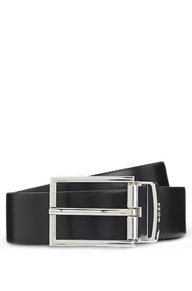 Reversible belt in Italian leather