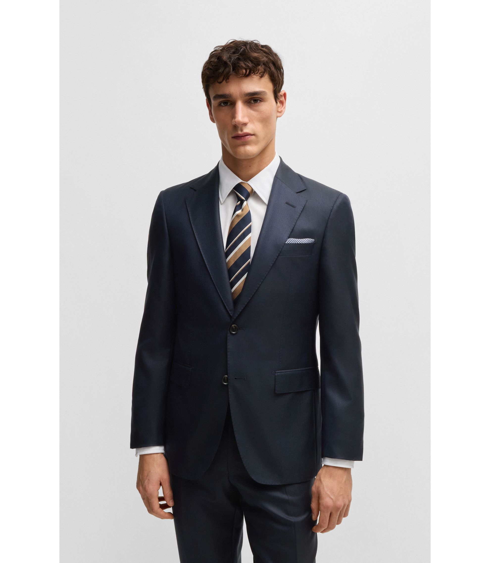 BOSS スーツ HUGO BOSS (ヒューゴボス) ストレッチ シングル スーツ SLIMFIT