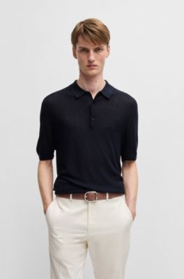 Italian-leather belt with rounded pin buckle, Brown