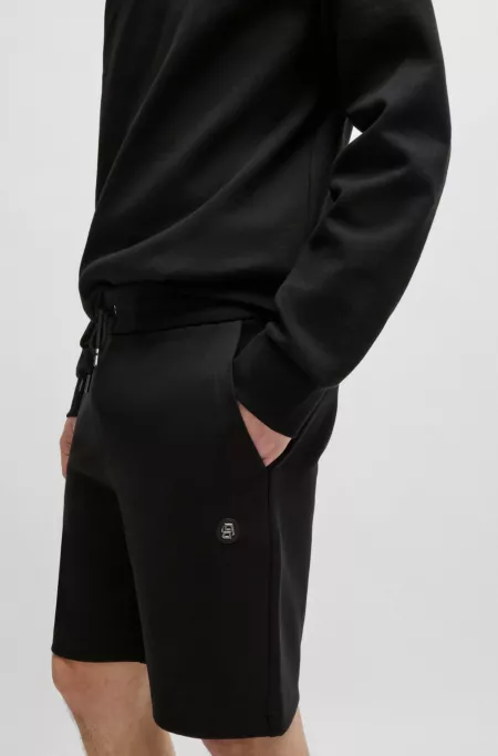 Shorts with metallic Double B monogram