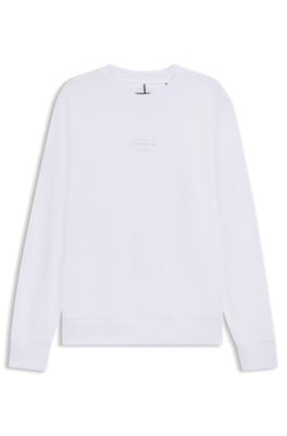 Sudadera Porsche x BOSS relaxed fit con detalle especial de la marca, Blanco