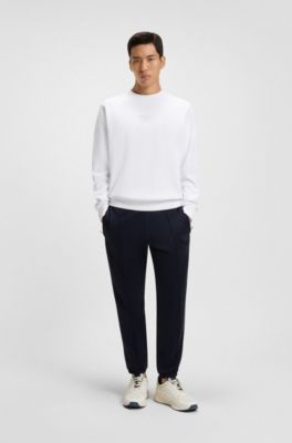 Sudadera Porsche x BOSS relaxed fit con detalle especial de la marca, Blanco