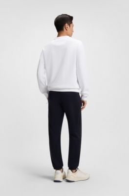 Sudadera Porsche x BOSS relaxed fit con detalle especial de la marca, Blanco