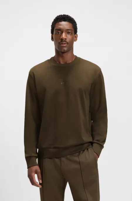 Porsche x BOSS relaxed-fit sweatshirt with special branding