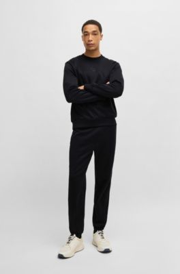 Sudadera Porsche x BOSS relaxed fit con detalle especial de la marca, Azul oscuro