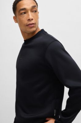 Sudadera Porsche x BOSS relaxed fit con detalle especial de la marca, Azul oscuro