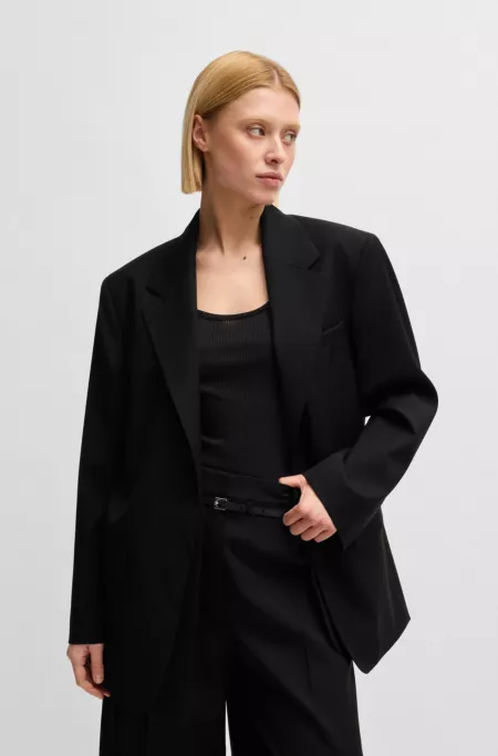 Oversize-fit blazer in wool