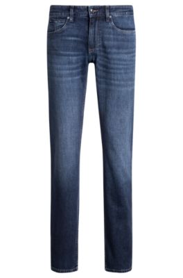 Jean Slim Delaware en denim stretch bleu confortable, Bleu fonc&eacute;