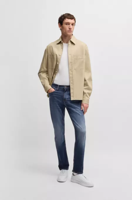 Delaware slim-fit jeans in blue comfort-stretch denim