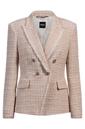 Blazer Slim en tweed estival