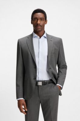 Cintur&oacute;n de piel italiana con hebilla con placa, Negro